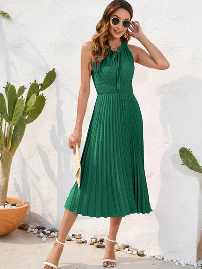 Carla | Abito Cerimonia Donna Pieghevole Elegante in Nero 2