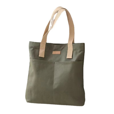 Dante | Borsa Tote Nera in Tela Resistente e Capiente-5