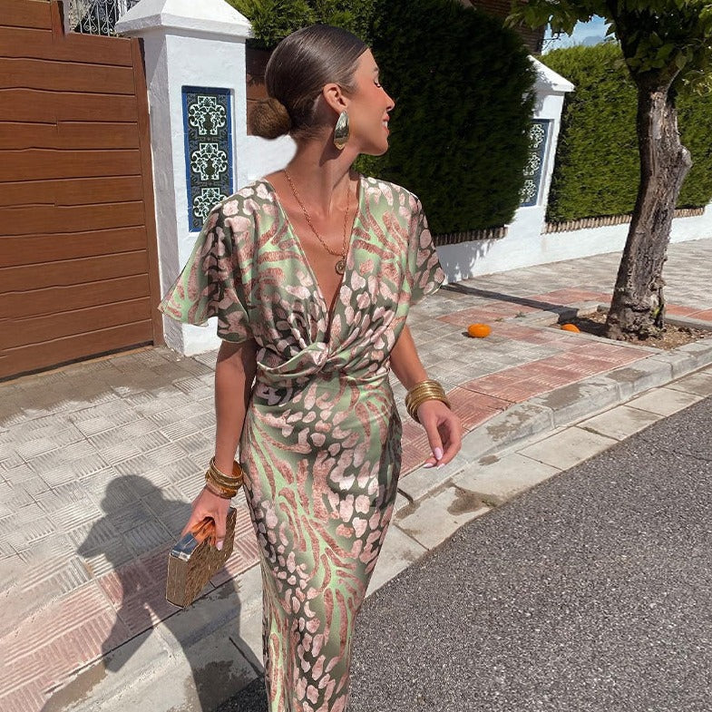 Linda | Maxi abito con scollo a V