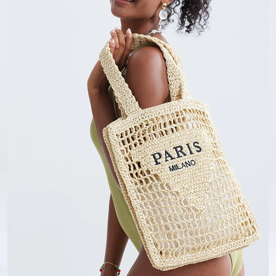 Borsa Bull | Borsa Estiva Donna in Paglia Traforata-3