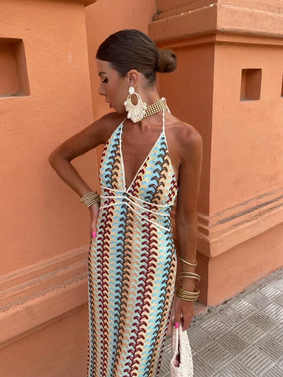 Luciana | Abito con scollo a V senza schienale