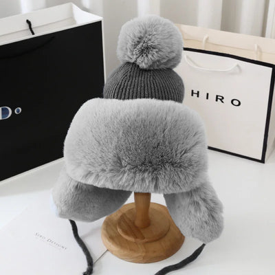 Alina | Cappello a pompon imbottito