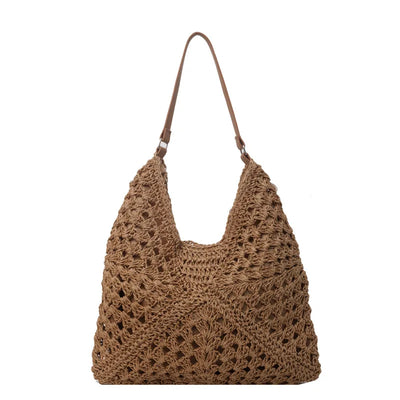 Variant image for Biccolo | Borsa Di Paglia Mare Vintage 35x22 cm Con Tracolla-2