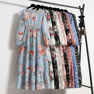 Dalia | Vestito Lungo Elegante Floreale per Estate-2