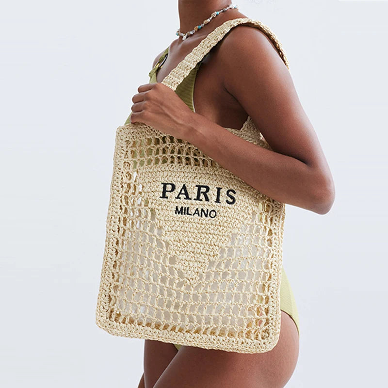 Borsa Bull | Borsa Estiva Donna in Paglia Traforata-1