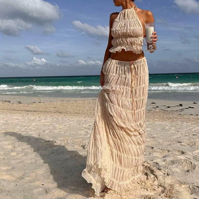 Dalia Boho Chic | Outfit da Spiaggia in Due Pezzi-1
