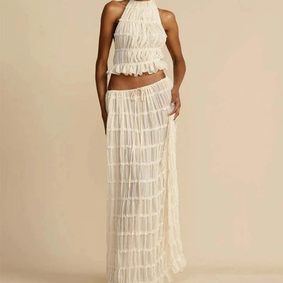 Variant image for Calco | Abito Lungo Elegante in Pizzo per Cerimonia-1