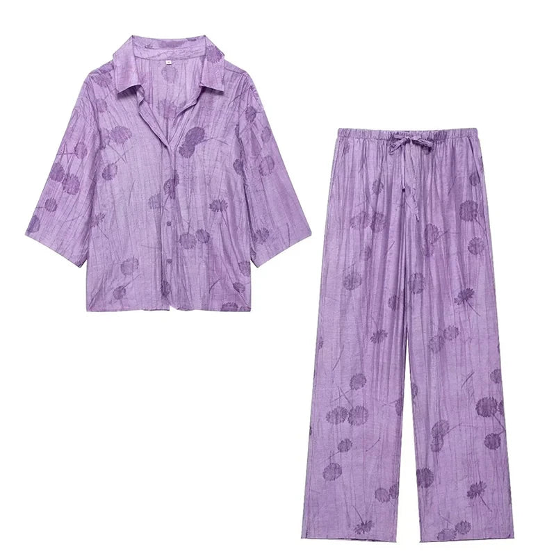 Variant image for Set Chic | Completo Estivo Elegante in Jacquard per Occasioni Casual-6