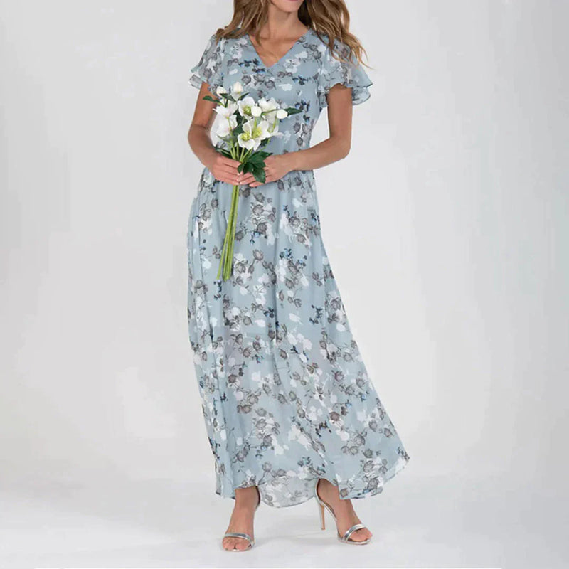Gabriell | Abito Donna Elegante con Motivo Floreale per Cerimonie e Occasioni Speciali 4