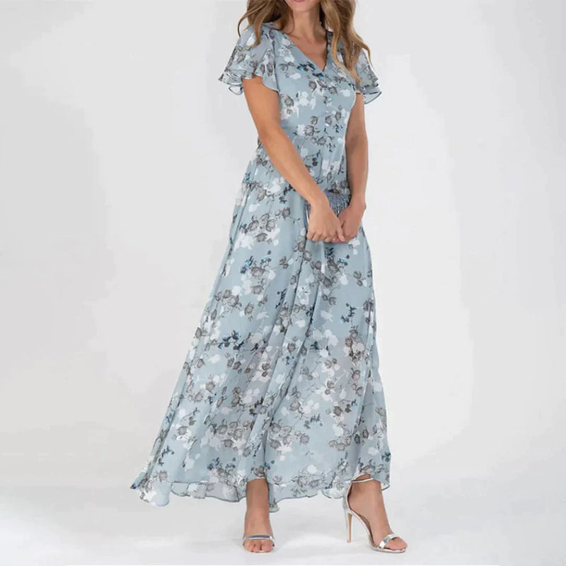 Gabriell | Abito Donna Elegante con Motivo Floreale per Cerimonie e Occasioni Speciali 3