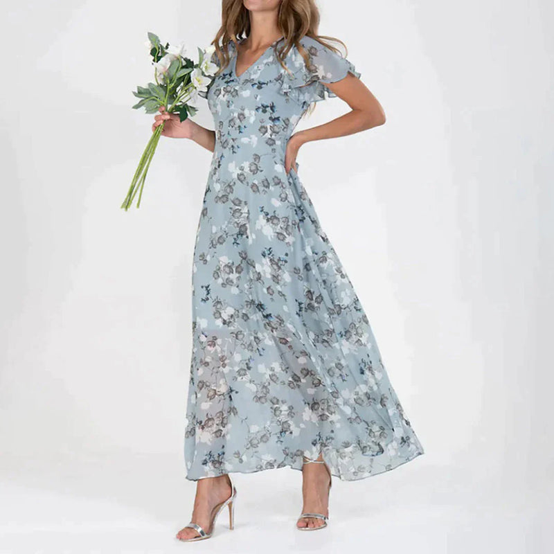 Gabriell | Abito Donna Elegante con Motivo Floreale per Cerimonie e Occasioni Speciali 2