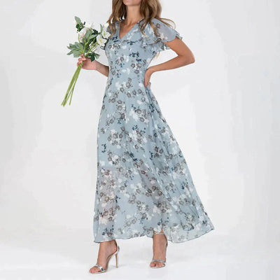 Gabriell | Abito Donna Elegante con Motivo Floreale per Cerimonie e Occasioni Speciali 2