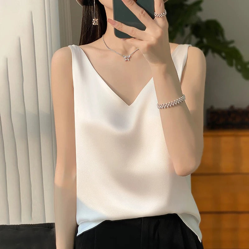 Sophia | Elegant satin blouse