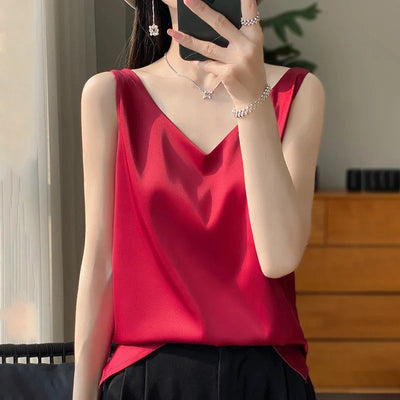 Sophia | Elegant satin blouse