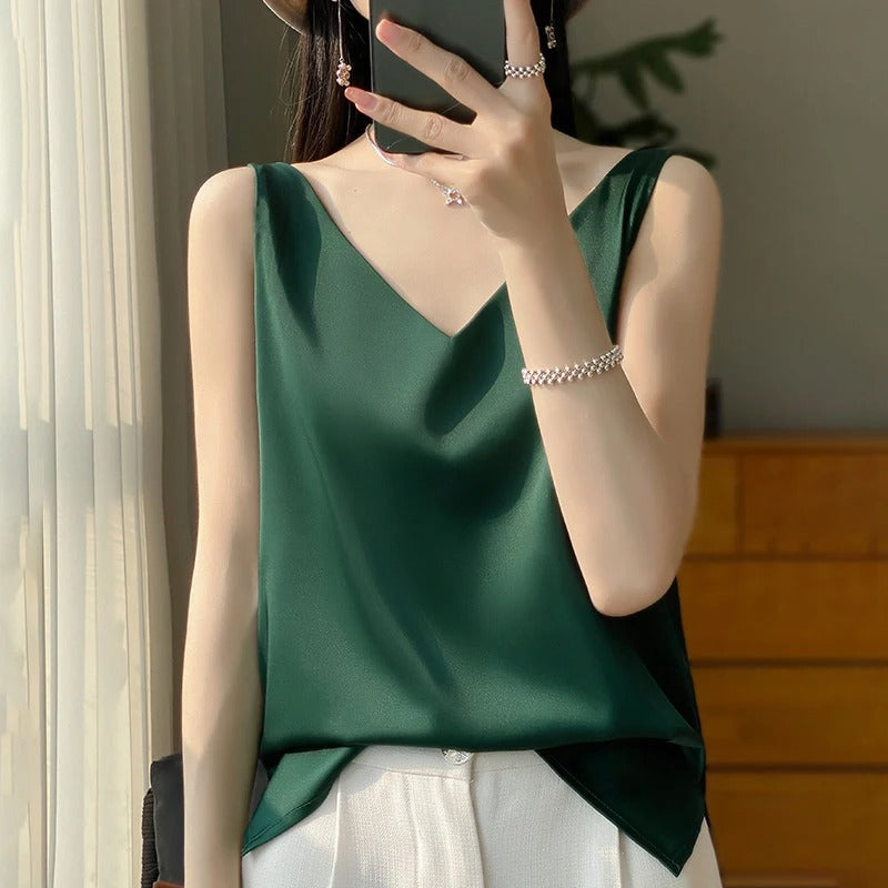 Sophia | Elegant satin blouse