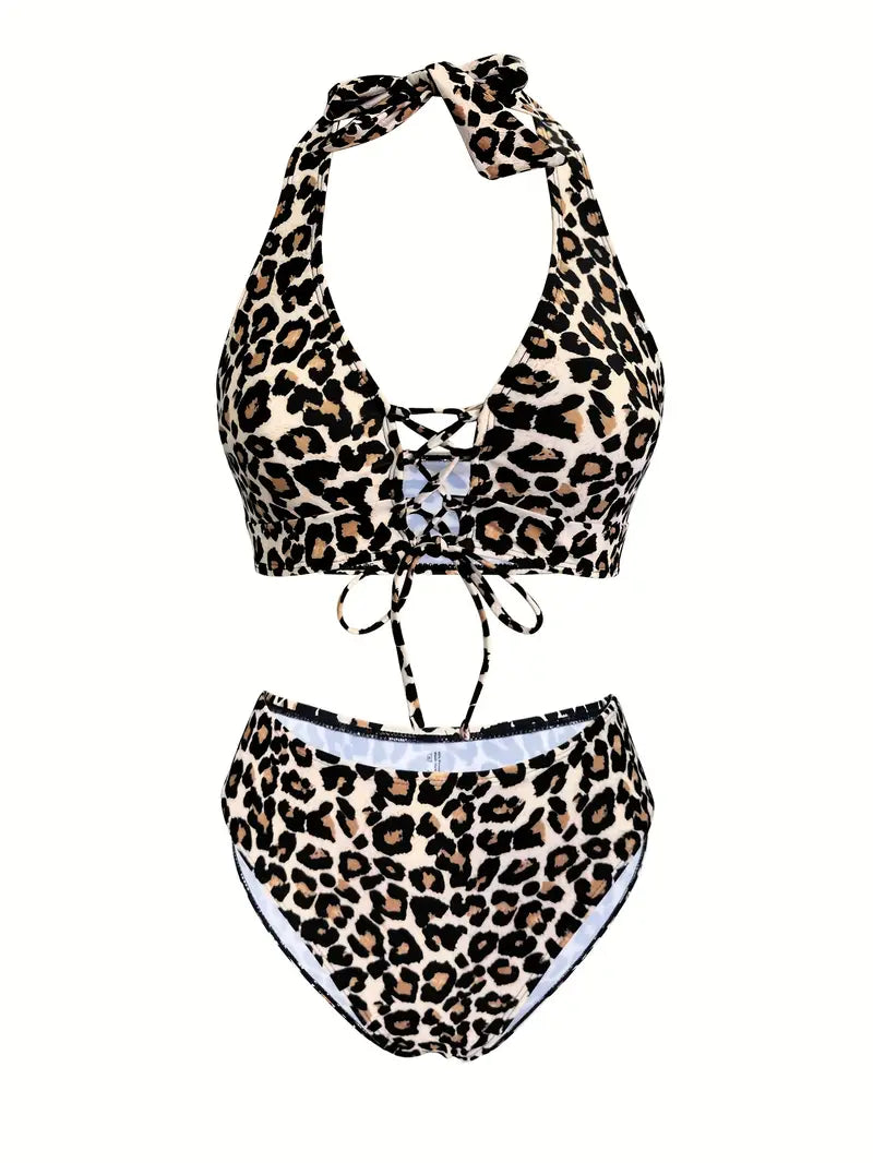 Sophia | Elegante bikini set con motivo a leopardo