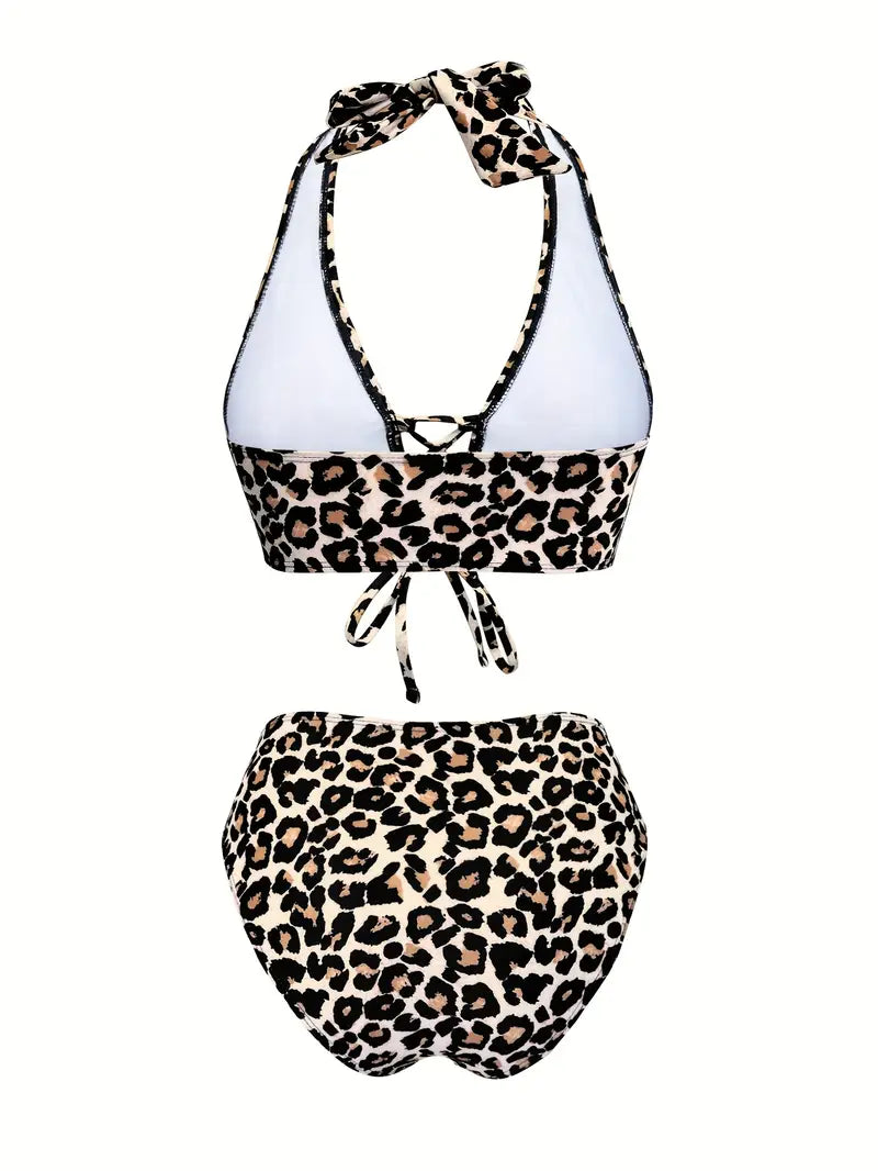 Sophia | Elegante bikini set con motivo a leopardo