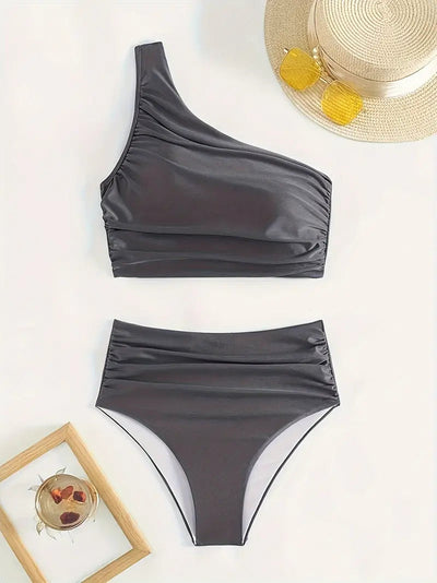 Sophia | Monospalla con set di bikini ad alta vita