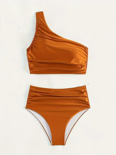 Sophia | Monospalla con set di bikini ad alta vita