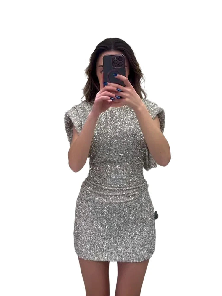 Stefanie | Festliches Kleid mit Pailletten