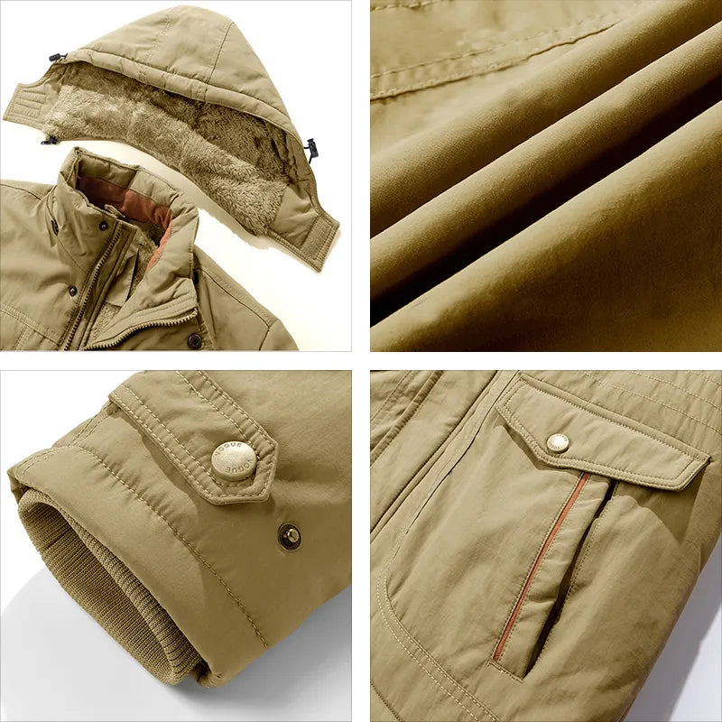 Pietro | Elegante felpa invernale impermeabile con cappuccio