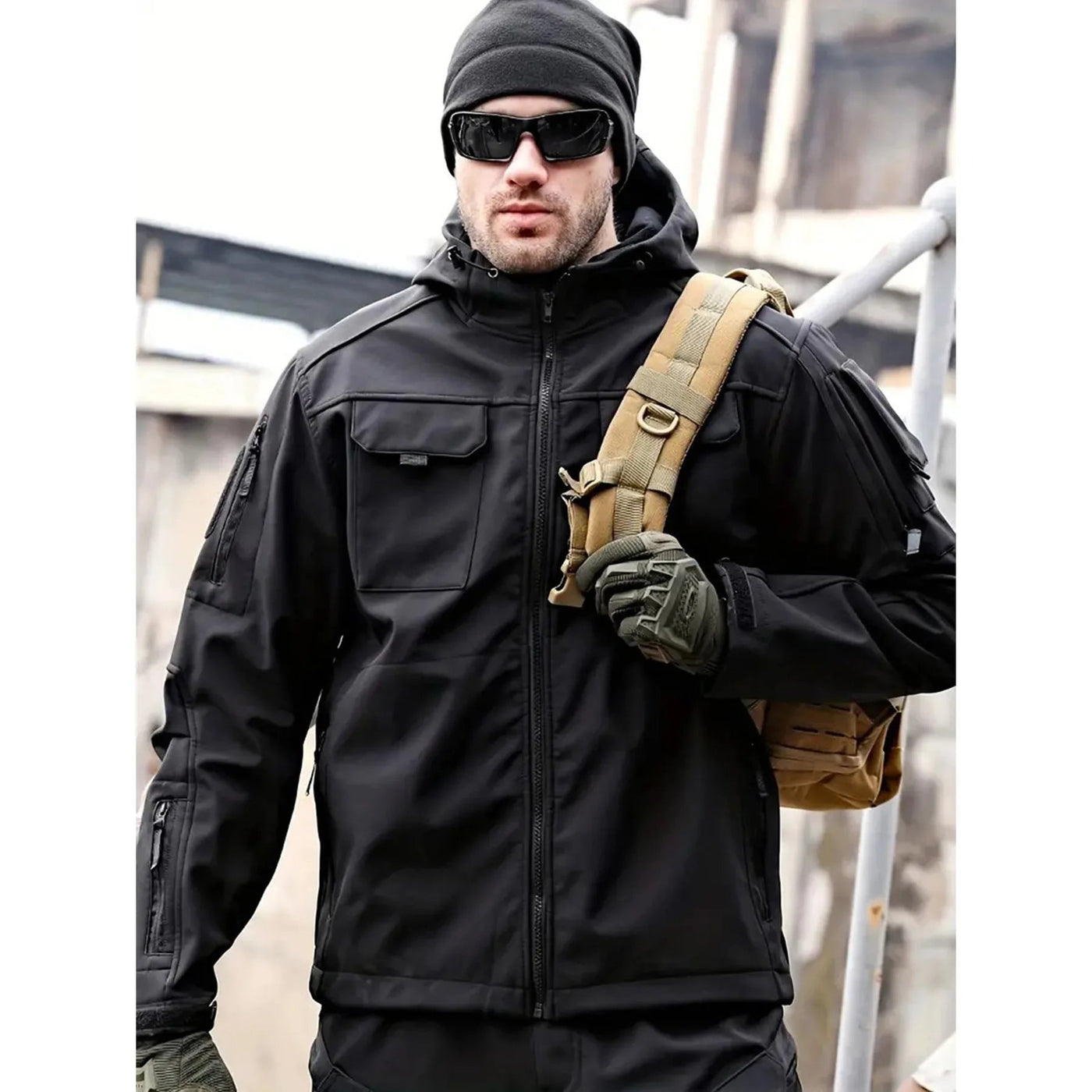 Tobias | Giacca softshell idrorepellente con cappuccio