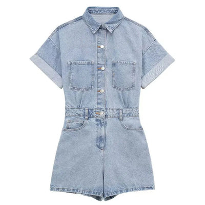 Livie | Tuta in denim dalla vestibilità slim