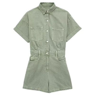 Livie | Tuta in denim dalla vestibilità slim