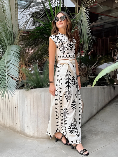 Gerrie | Set top e gonna stampati
