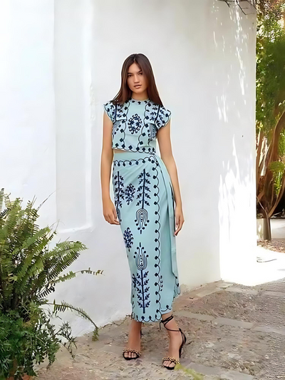 Gerrie | Set top e gonna stampati