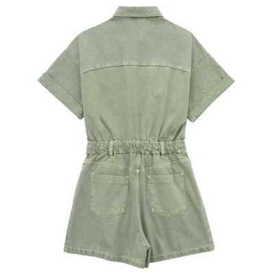 Livie | Tuta in denim dalla vestibilità slim
