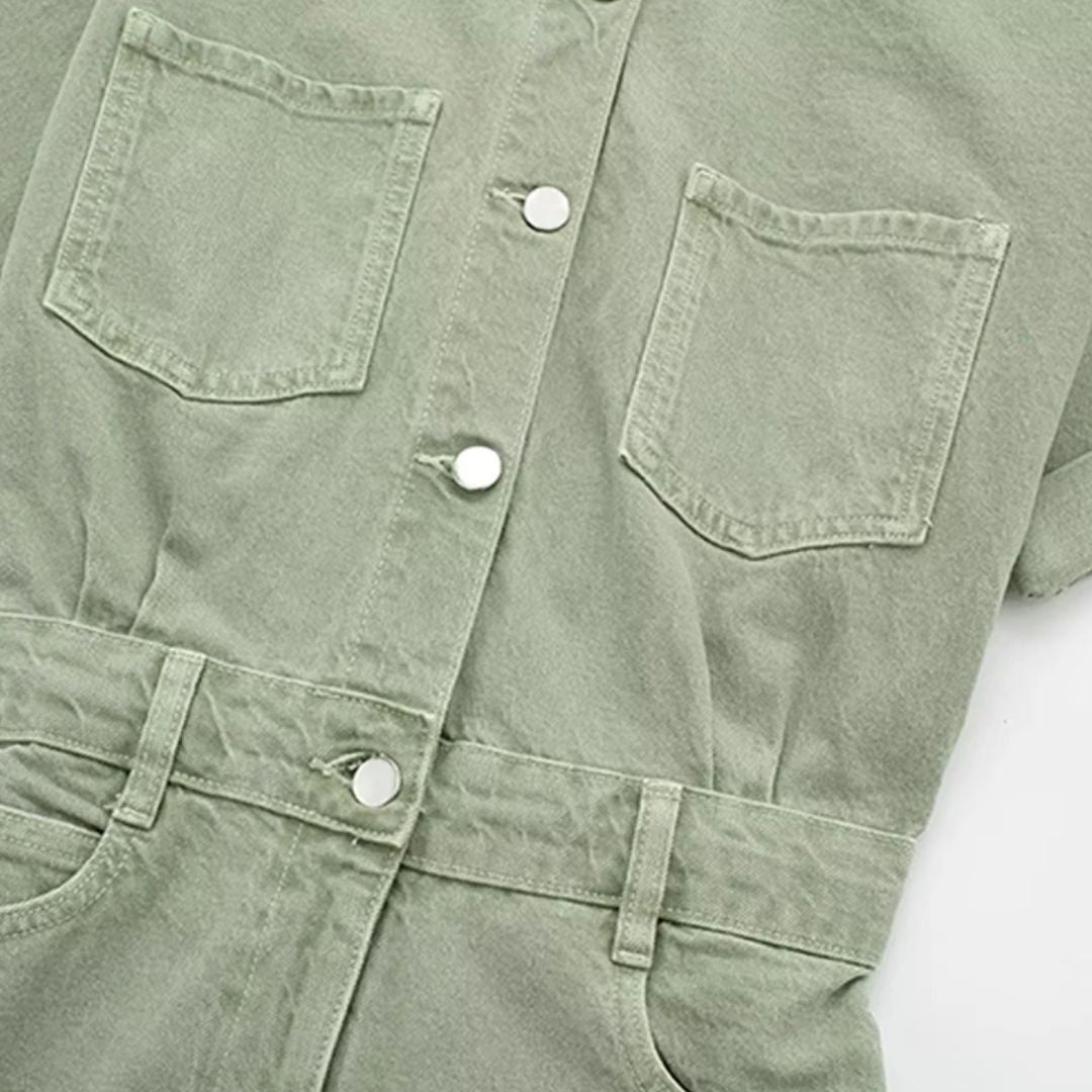 Livie | Tuta in denim dalla vestibilità slim