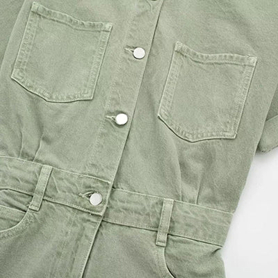 Livie | Tuta in denim dalla vestibilità slim