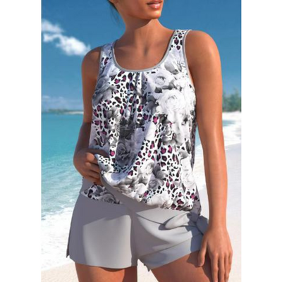 Variant image for Tropicale Tankini Donna | Set di Due Parti Estivo Chic-11