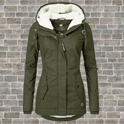 Alasia | Maglia con cappuccio in caldo cotone Sherpa