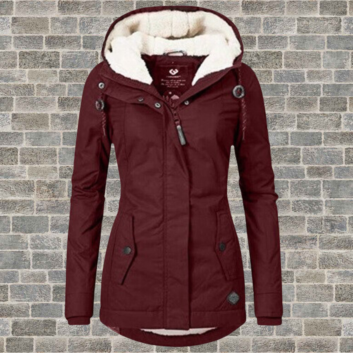 Alasia | Maglia con cappuccio in caldo cotone Sherpa