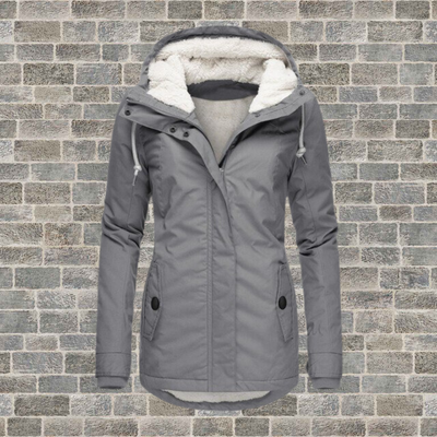 Alasia | Maglia con cappuccio in caldo cotone Sherpa