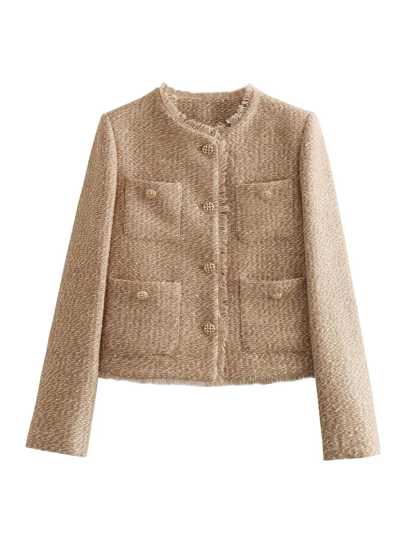 Vanessa | Elegante giacca in tweed a due pezzi