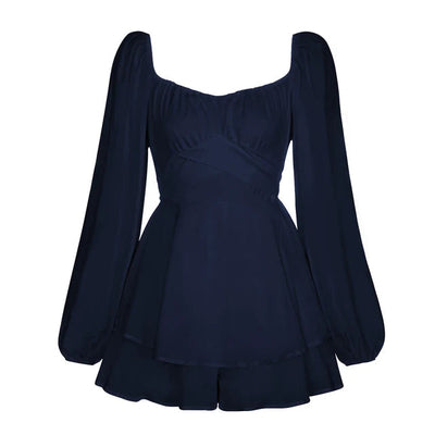 Vanessa | Mini-Kleid mit langen Ärmeln Ruffle Dream