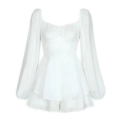 Vanessa | Mini-Kleid mit langen Ärmeln Ruffle Dream