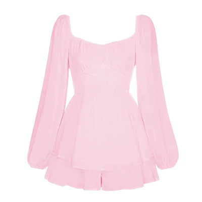 Vanessa | Mini-Kleid mit langen Ärmeln Ruffle Dream