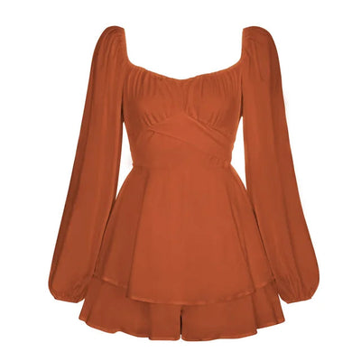 Vanessa | Mini-Kleid mit langen Ärmeln Ruffle Dream