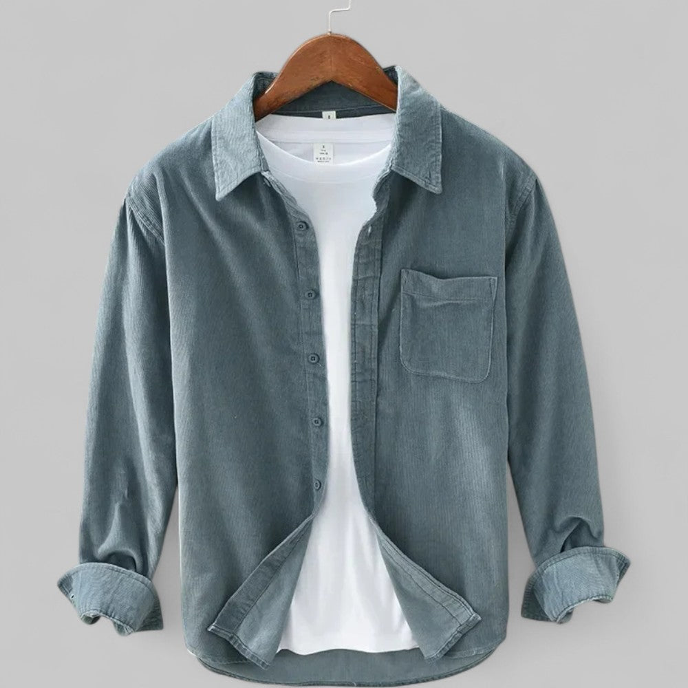 Velluto Retro | Langärmliges Hemd aus Cordvelours