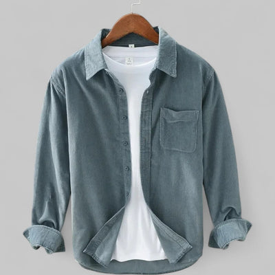 Velluto Retro | Langärmliges Hemd aus Cordvelours