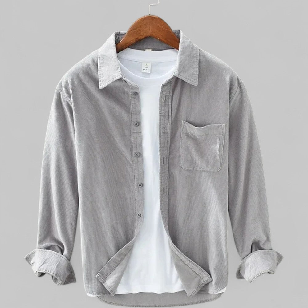 Velluto Retro | Langärmliges Hemd aus Cordvelours
