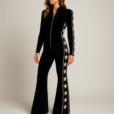 Prisca | Elegant jumpsuit with wide-leg pants