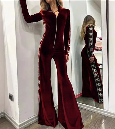 Prisca | Elegant jumpsuit with wide-leg pants