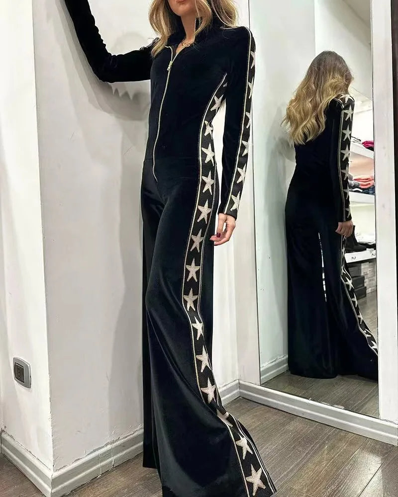 Prisca | Elegant jumpsuit with wide-leg pants