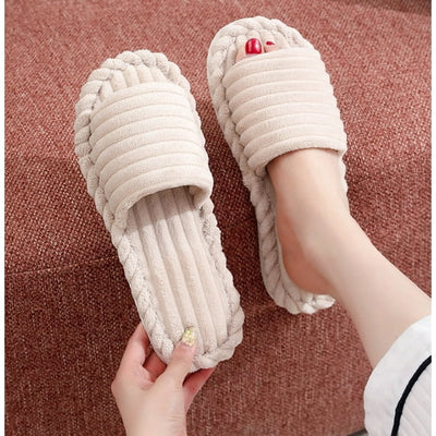 Federico | Open pantoffels met strepen