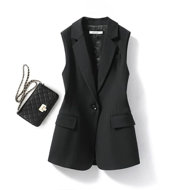 Wendy | Blazer Donna Senza Maniche Elegante e Versatile-2